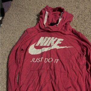 Nike pink Hoodie with White Logo